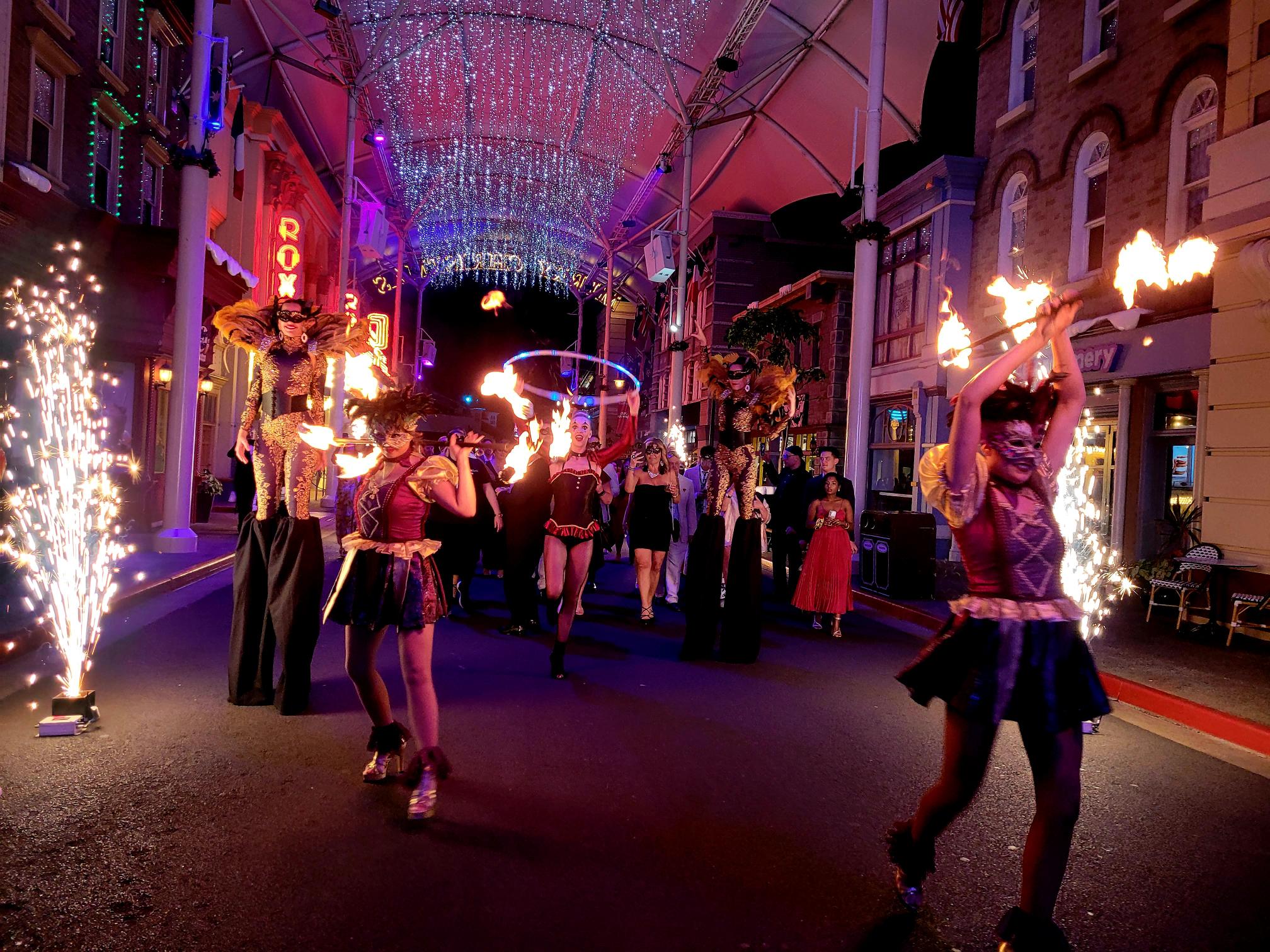 Fire dancers